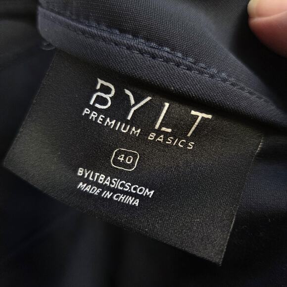 BYLT Ace Jogger Pant 2.0 Mens 40 Navy Cuffed Jogger Performance Pants - Picture 5 of 12